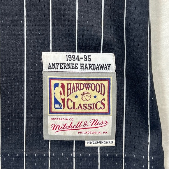 Mitchell & Ness Black and Blue Orlando Jersey - Picture 5 of 9